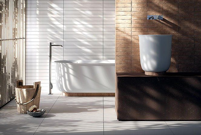 Ванная от Rexa Design: хаммам около кровати